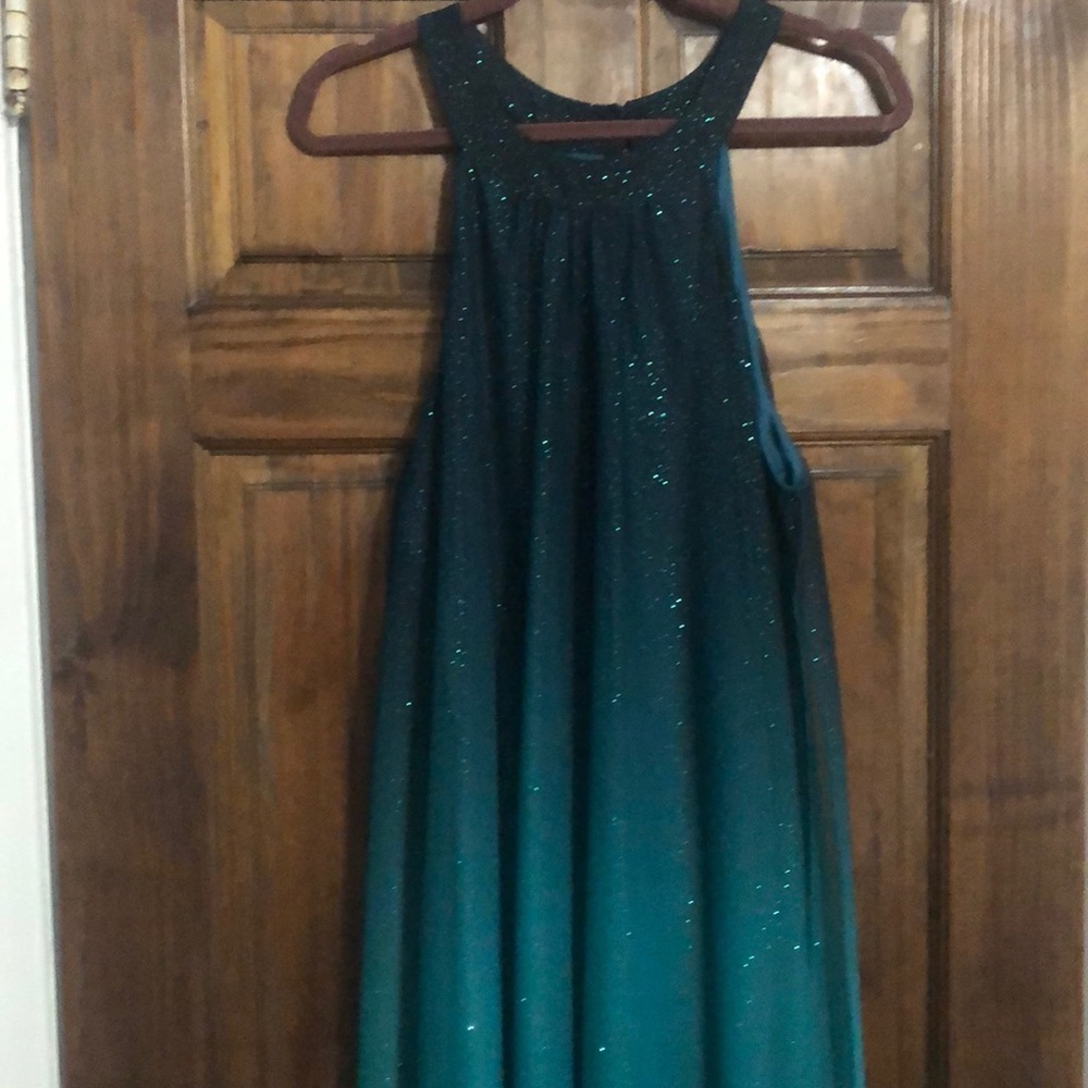 OMBRÉ GLITTER LONG DRESS